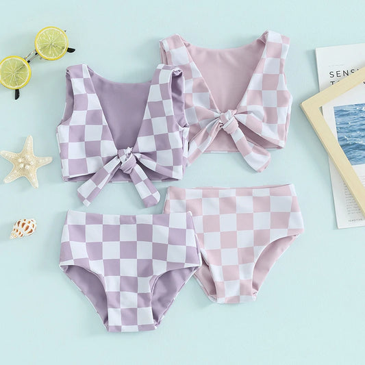 Plaid 2 Piece Swimsuit (6M-4Y)