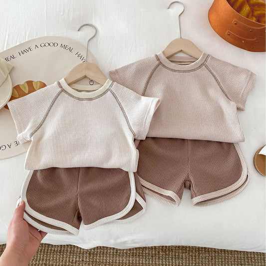 Waffle Short Set (0-3T)