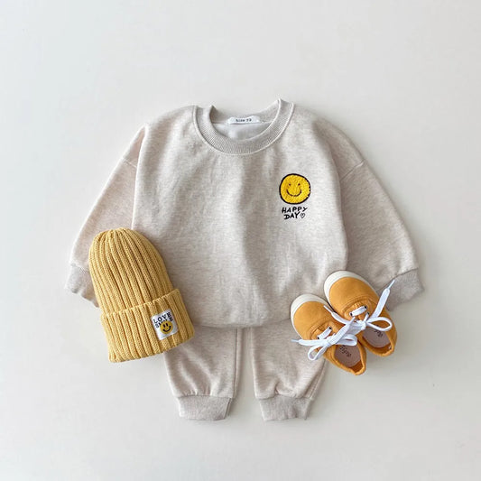 Smiley Face Sweatsuit (6M-4Y)