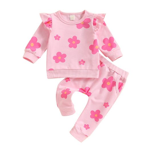 Pink Flower Sweatsuit